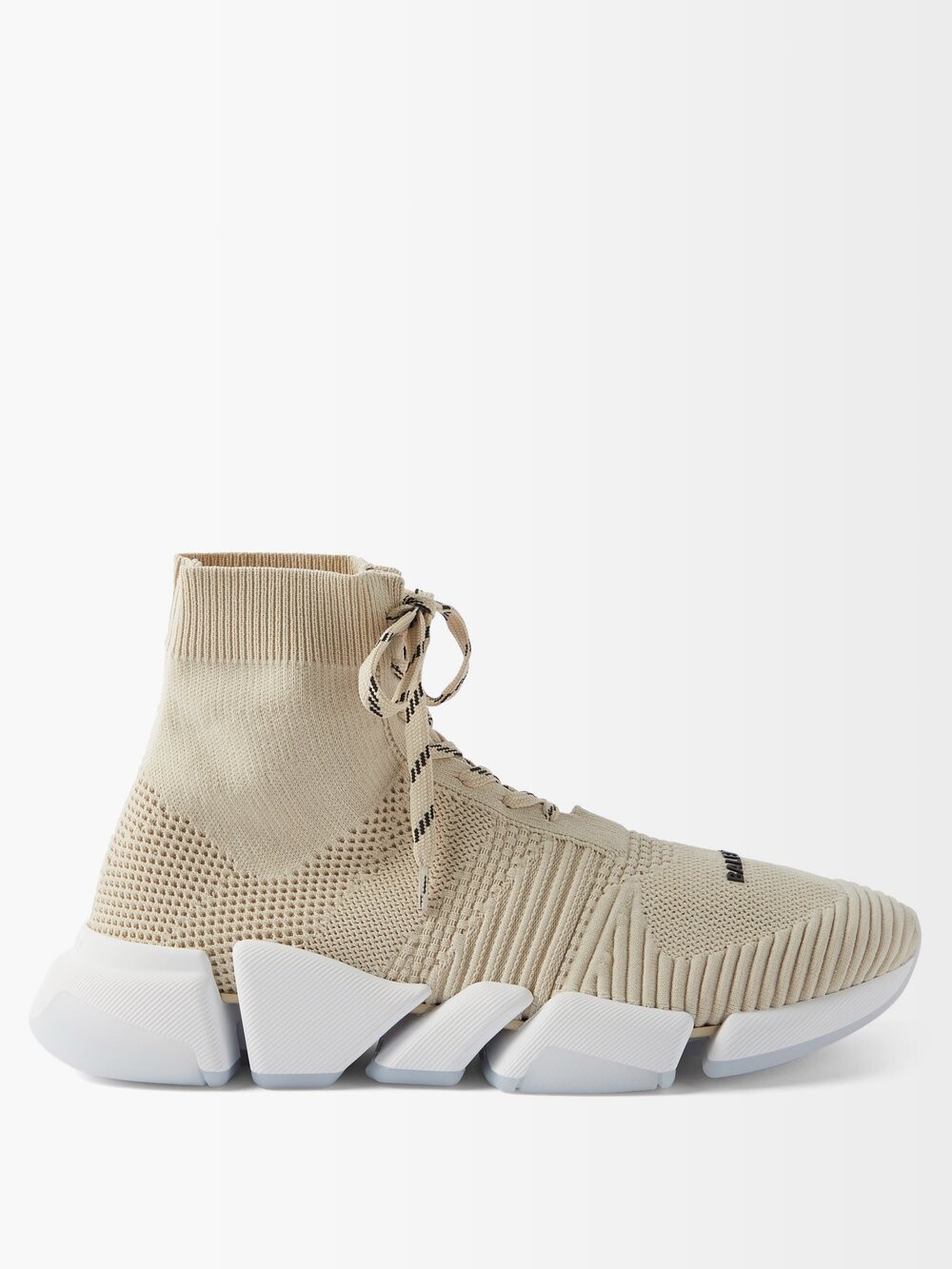 

Кроссовки speed 2.0 на шнуровке Balenciaga, бежевый