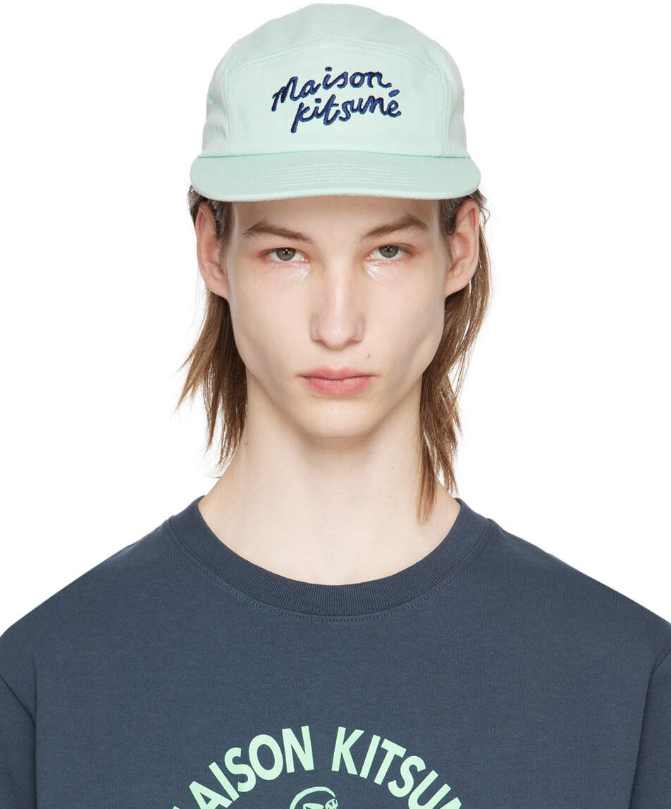

Синяя кепка для рукописного ввода 5P Maison Kitsune