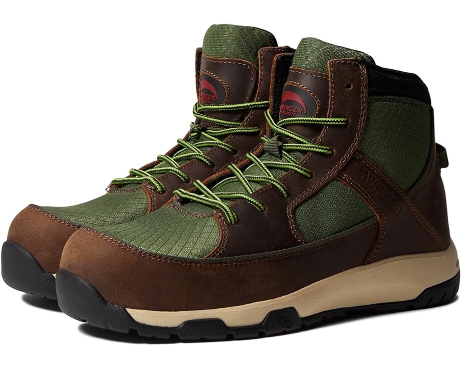 

Ботинки Avenger Work Boots Edge CT, цвет Brown/Green