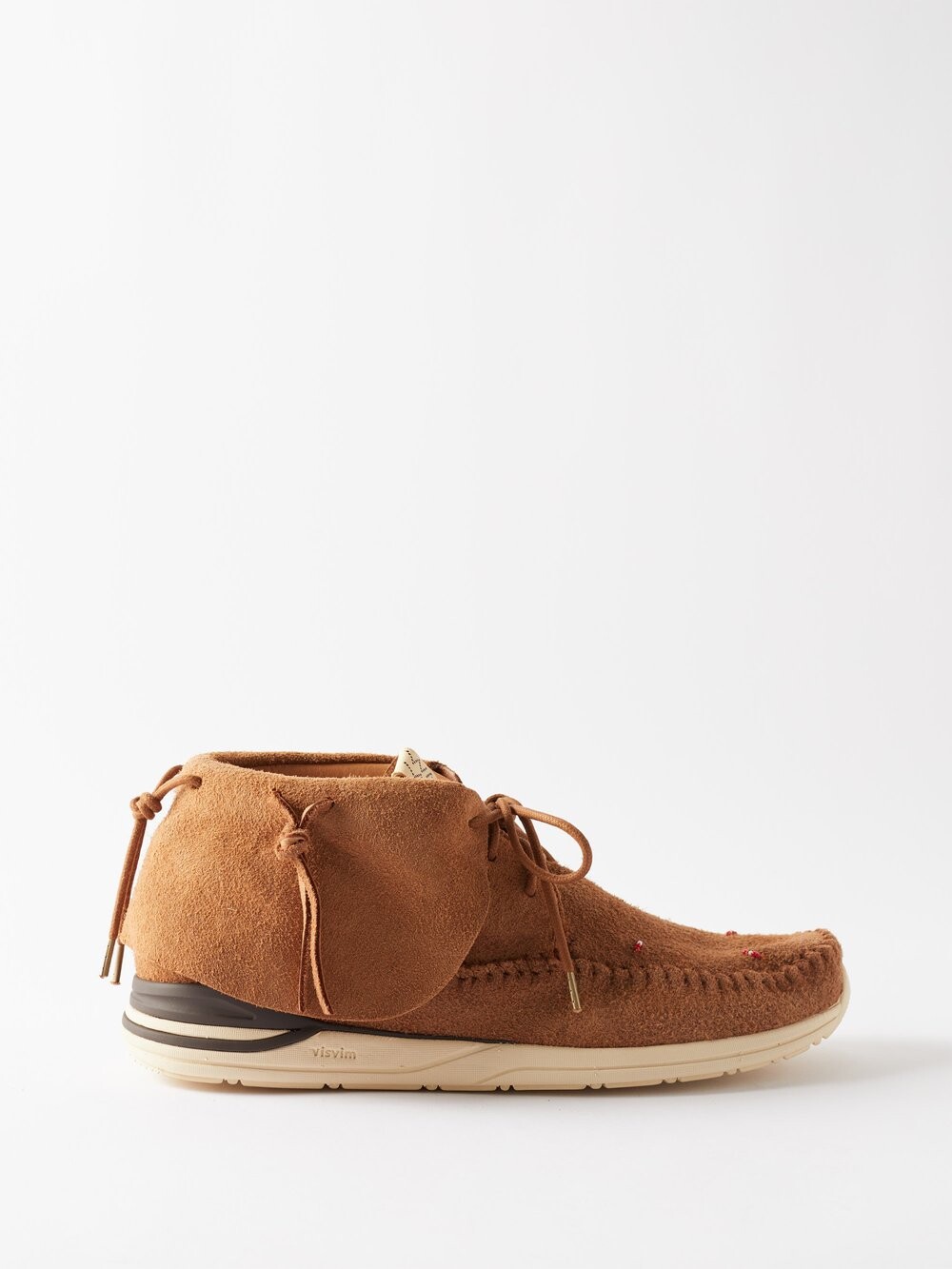 

Замшевые кроссовки lhamo folk Visvim, коричневый