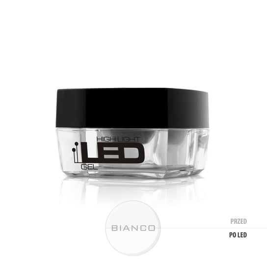 

Однофазный гель для ногтей Bianco средней густоты, 30 г Silcare, High Light Led Gel