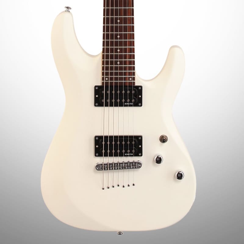 Электрогитара Schecter C-7 Deluxe Electric Guitar, Satin White