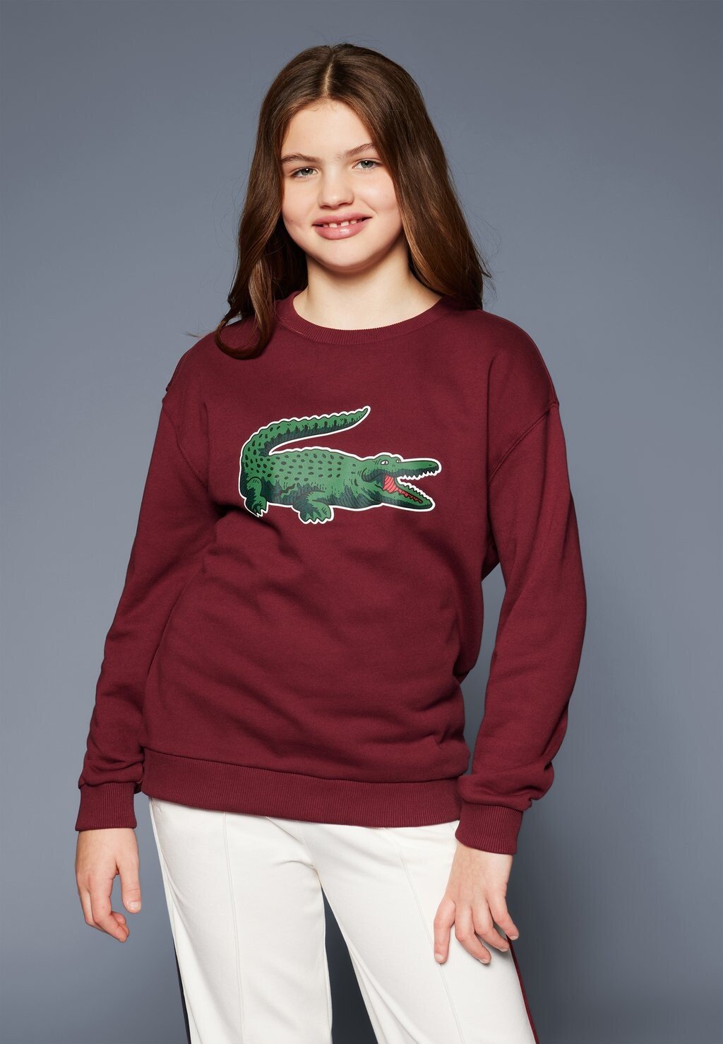

Толстовка Ага Lacoste, цвет bordeaux
