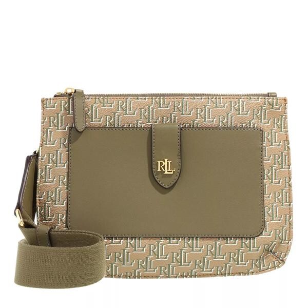 

Сумка jamey 27 crossbody medium camel/olive Lauren Ralph Lauren, бежевый