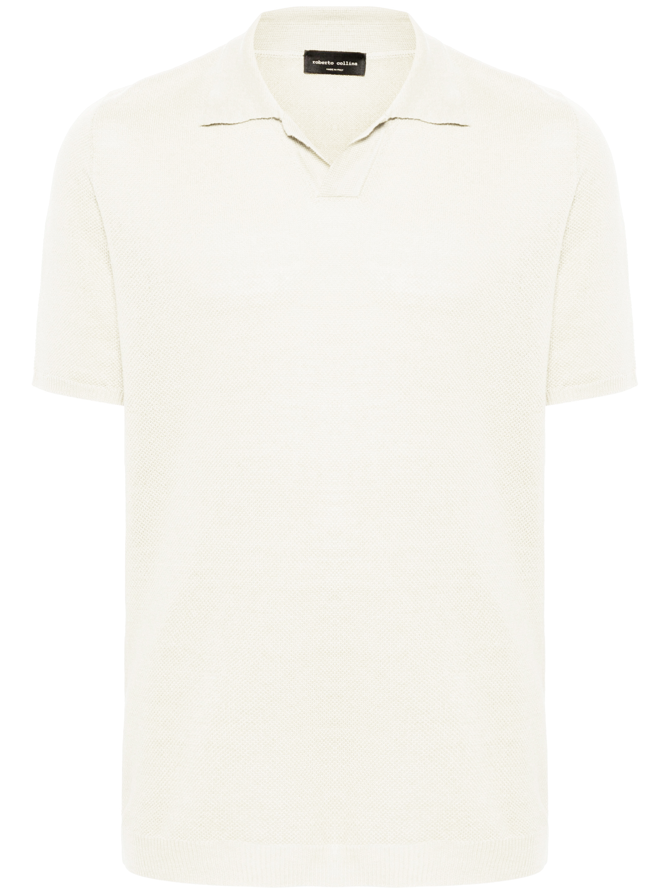 Рубашка Roberto Collina Linen polo, белый