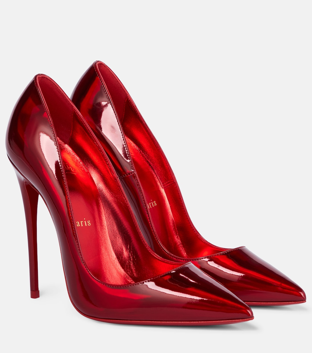 Лакированные туфли So Kate 120 Christian Louboutin, красный