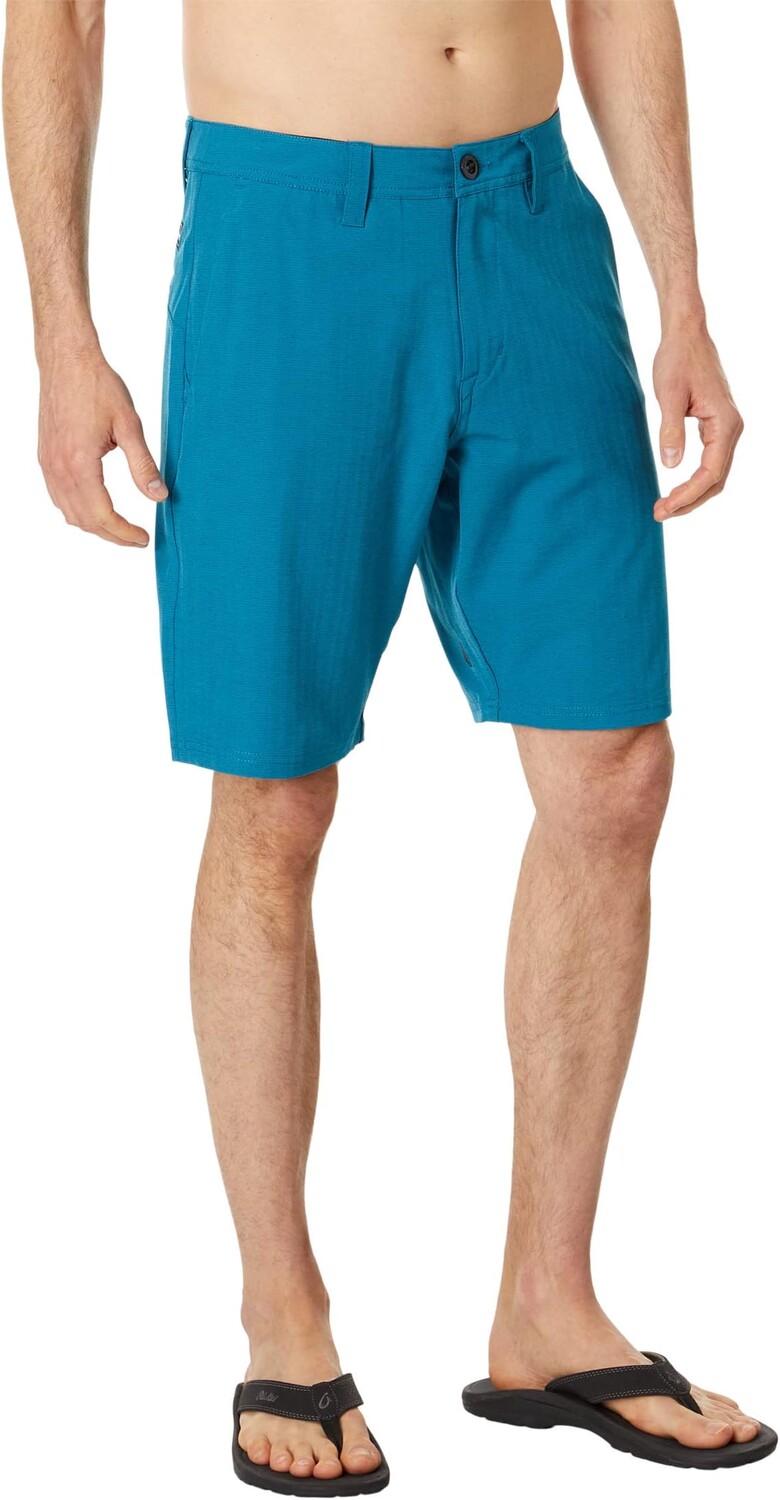 Гибридные шорты Frickin Cross Shred Slub 20 дюймов Volcom, цвет Ocean Teal шорты volcom frickin cross shred slub 20 shorts черный