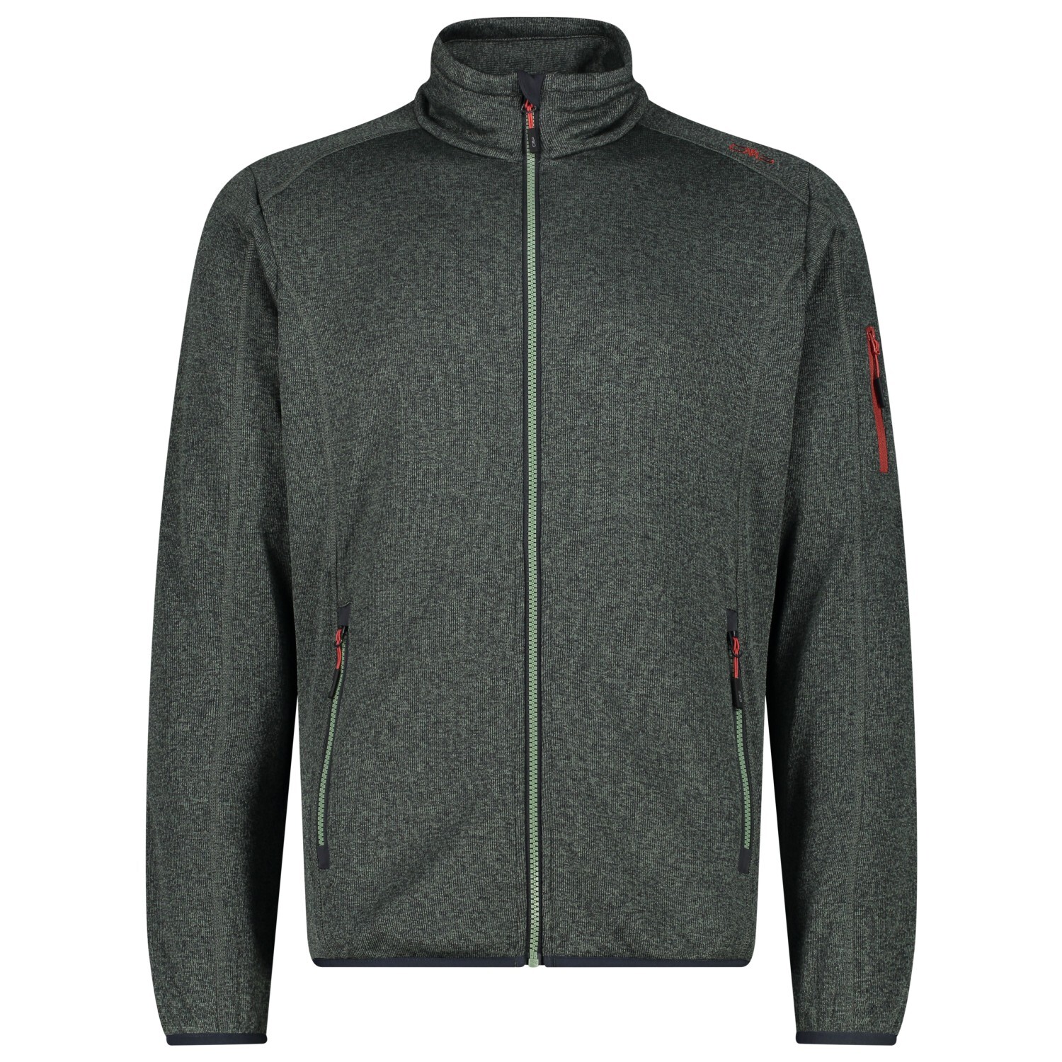 

Флисовая жилетка Cmp Jacket Knitted + Mesh, цвет Salvia/Antracite