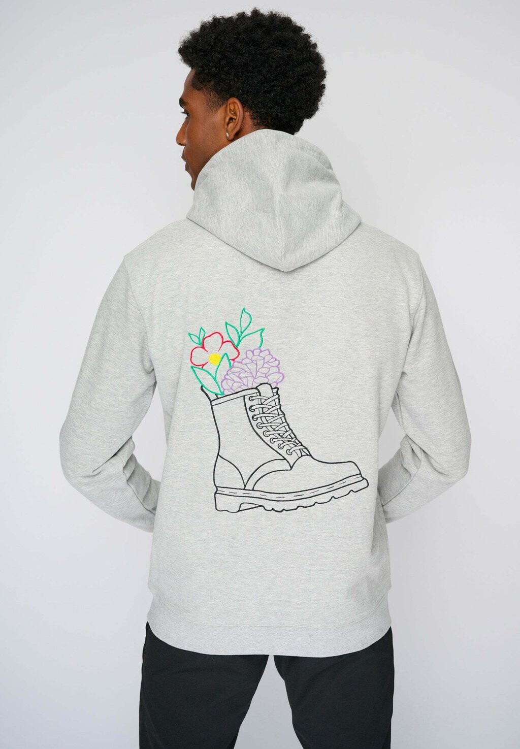 

Толстовка BOOTS BACK EMBROIDERY UNISEX CLASSIC Mira Paris, серый