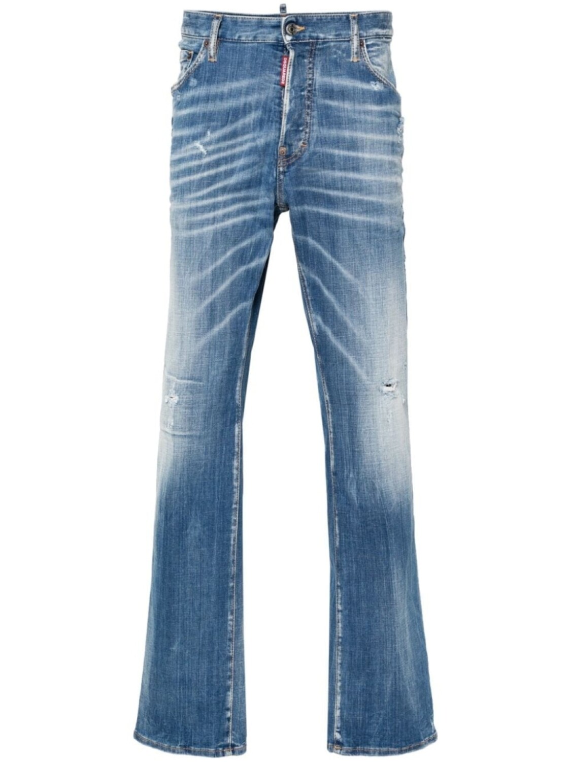 

Dsquared2 прямые джинсы средней посадки, синий