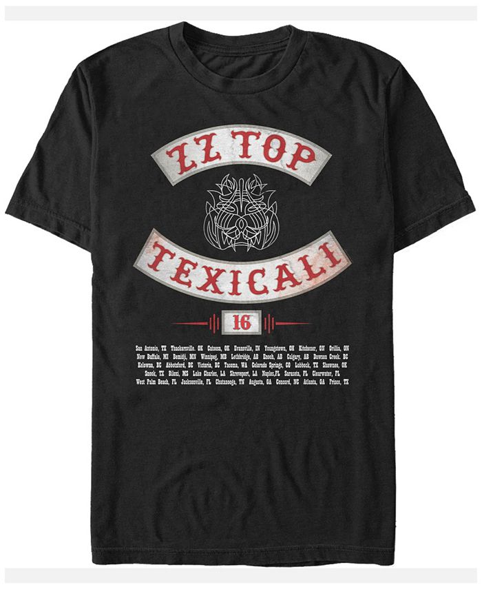 алешин в в физ культура физкульт ура Мужская футболка ZZ Top Texicali Tour с коротким рукавом Fifth Sun, черный