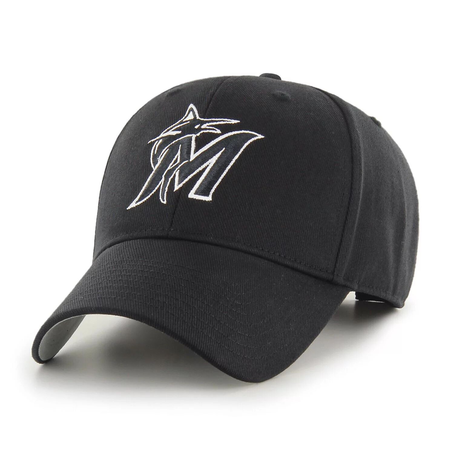 

Мужская черная регулируемая кепка Miami Marlins All-Star '47