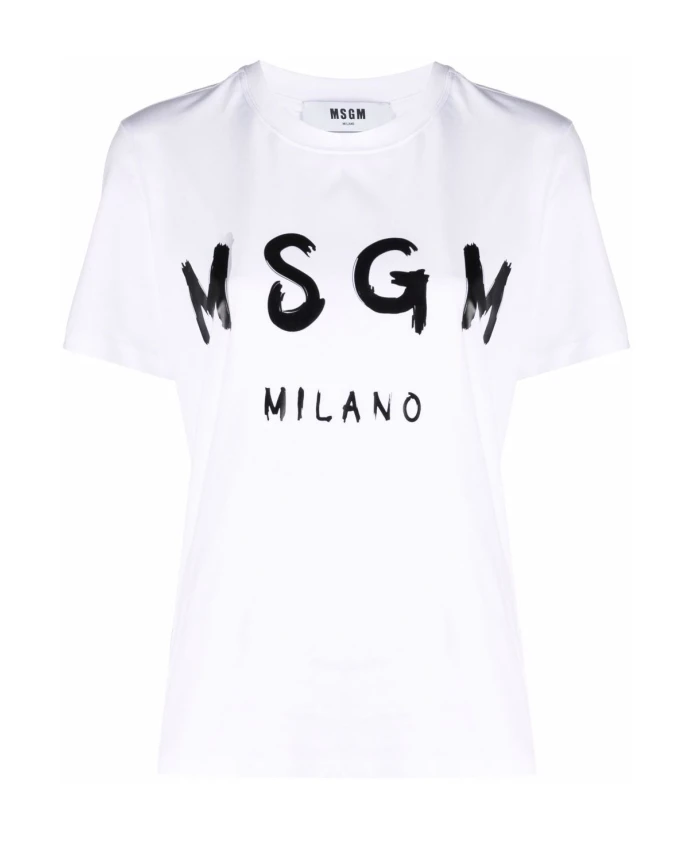 

Оптическая футболка Msgm, белый