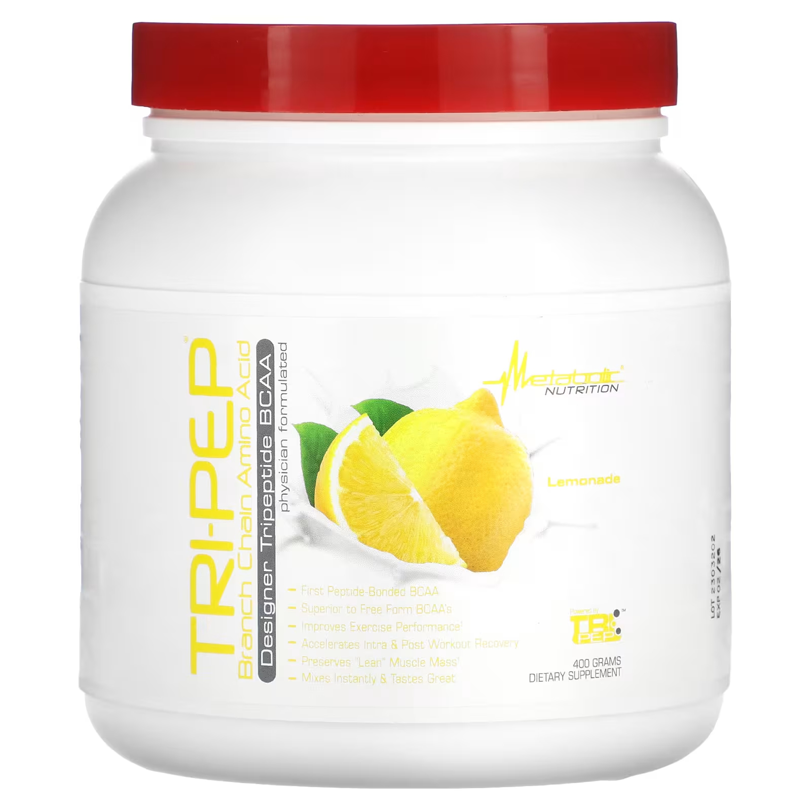 Аминокислотный лимонад Metabolic Nutrition Tri-Pep с разветвленной цепью metabolic nutrition tri pep лимонад 400 грамм
