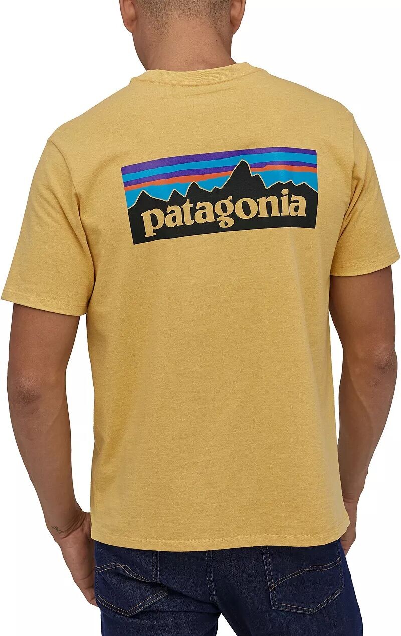 

Мужская футболка Patagonia P-6 с логотипом Responsibili и короткими рукавами