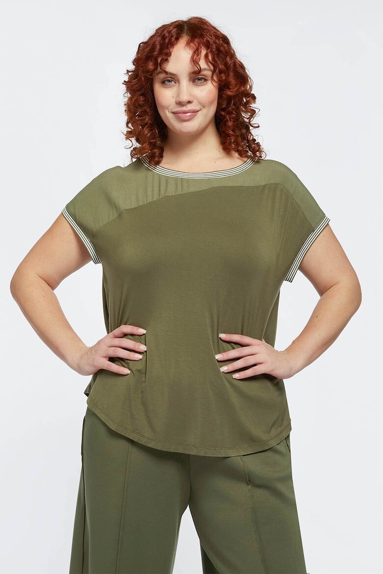 

Футболка с полосками Fiorella Rubino, хаки