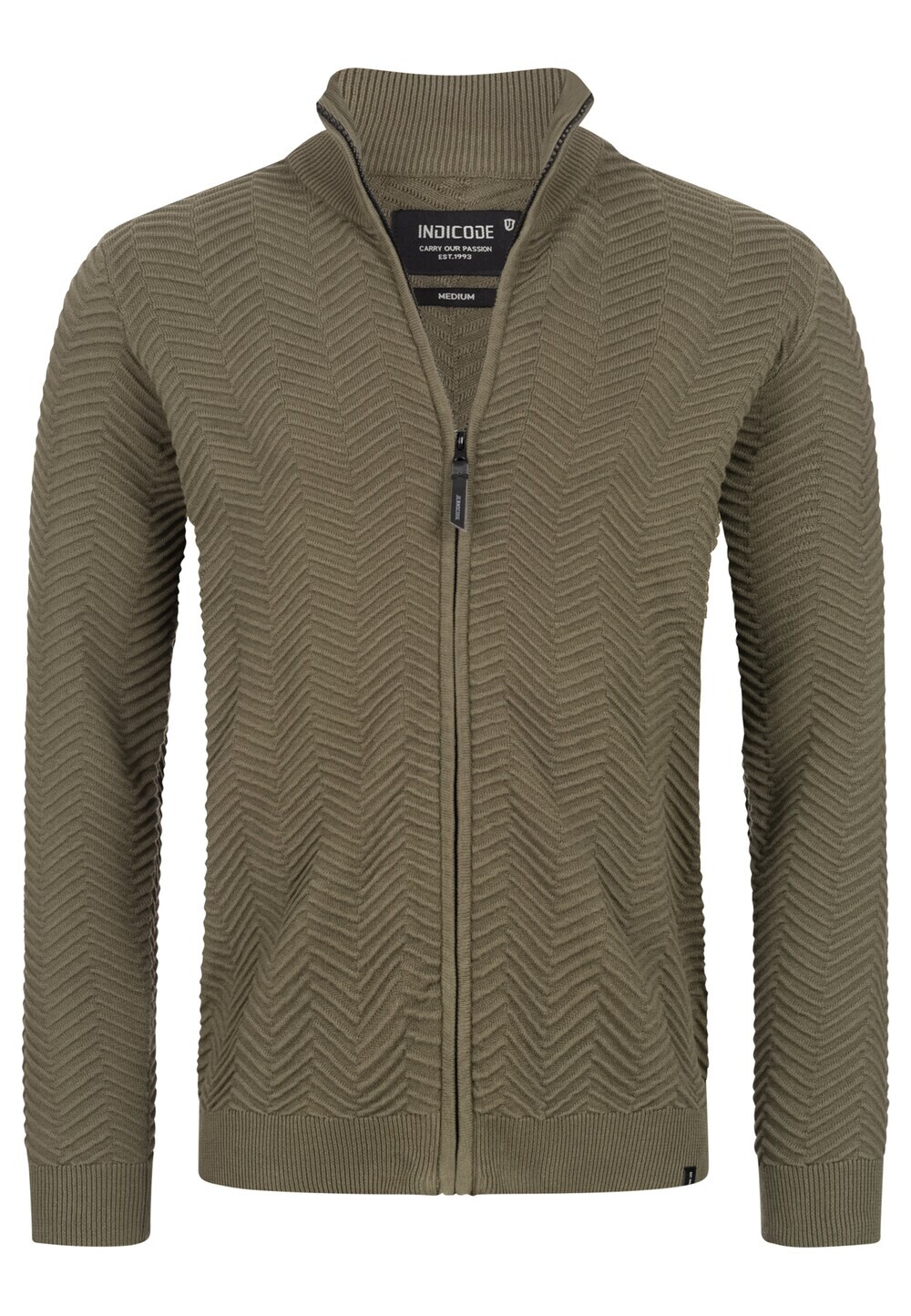 

Вязаный кардиган INDICODE JEANS Lexson, хаки