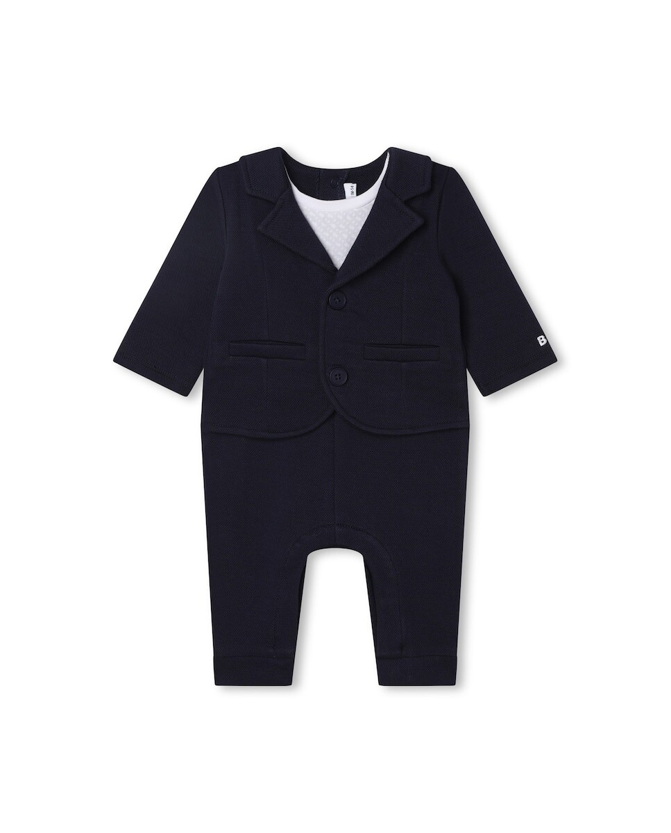 

Комбинезон-тройка с эффектом комбинезона для мальчика BOSS Kidswear, темно-синий