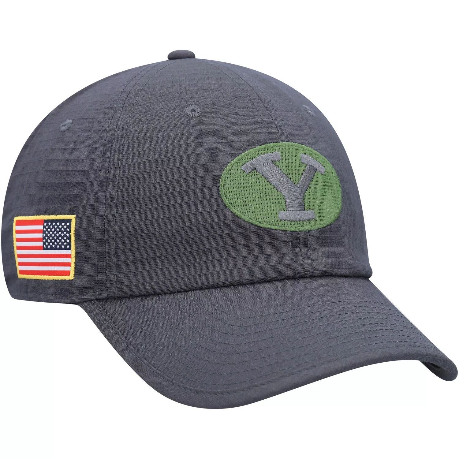 

Мужская регулируемая кепка Nike Charcoal BYU Cougars Veterans Day Tactical Heritage86 Performance