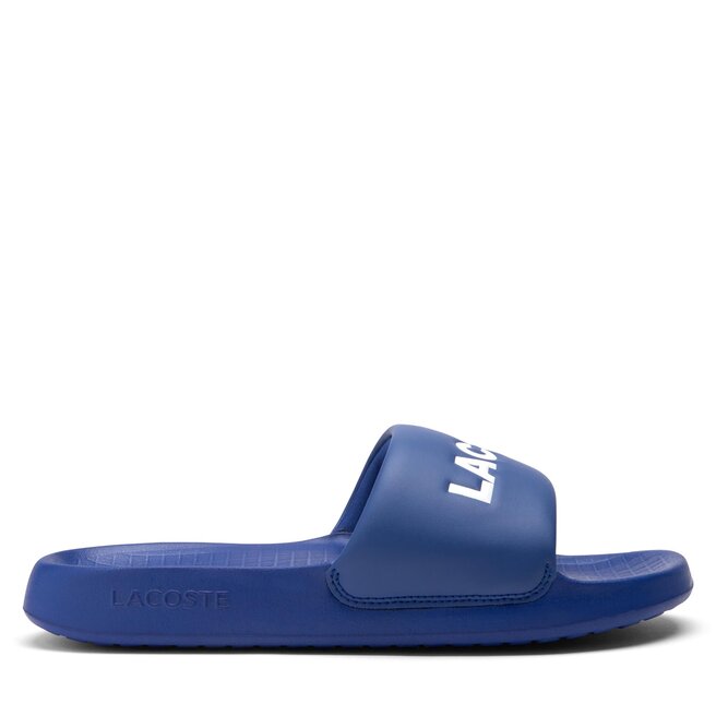 Шлепанцы Lacoste Serve Slide 1.0 747CMA0025 Blu/Blu 11C, темно-синий