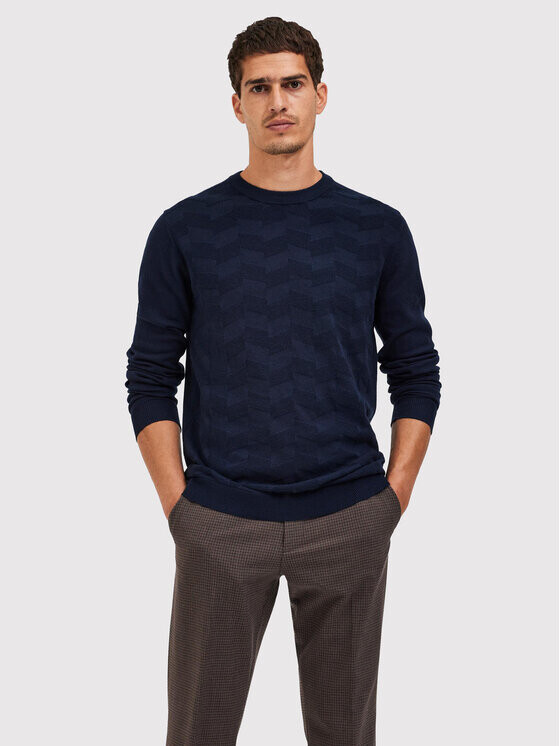 

Свитер обычного кроя Selected Homme, синий