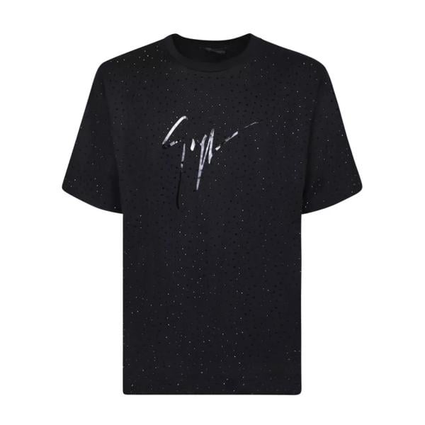 

Футболка cotton logo print t-shirt Giuseppe Zanotti, черный