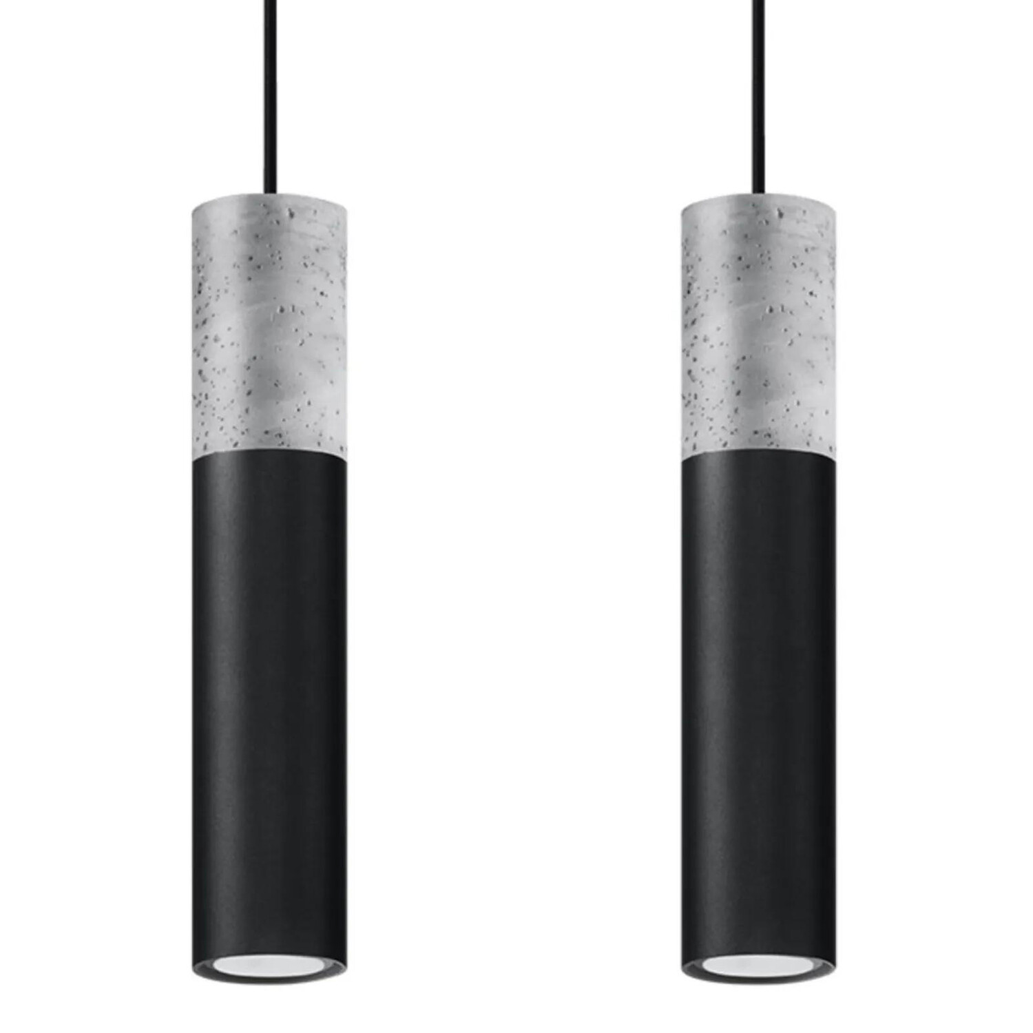 

Подвесная лампа famlights, 3x3x90 см, черный/серый