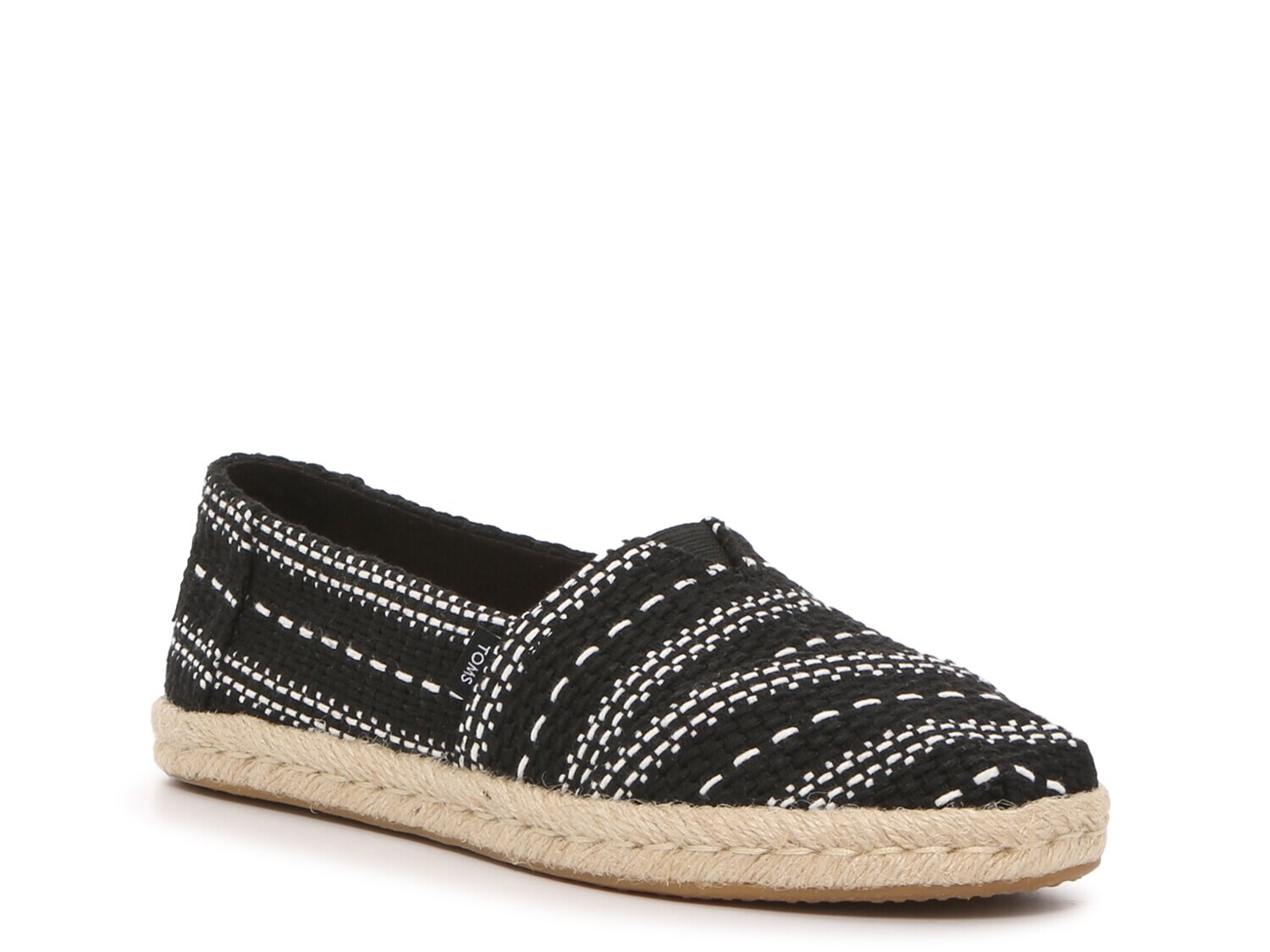 

Эспадрильи Toms Alpargata Rope без шнуровки, черно-белый