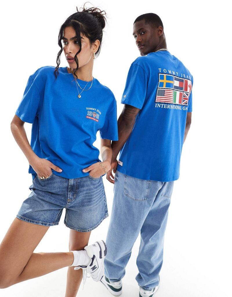 

Синяя футболка унисекс Tommy Hilfiger International Games
