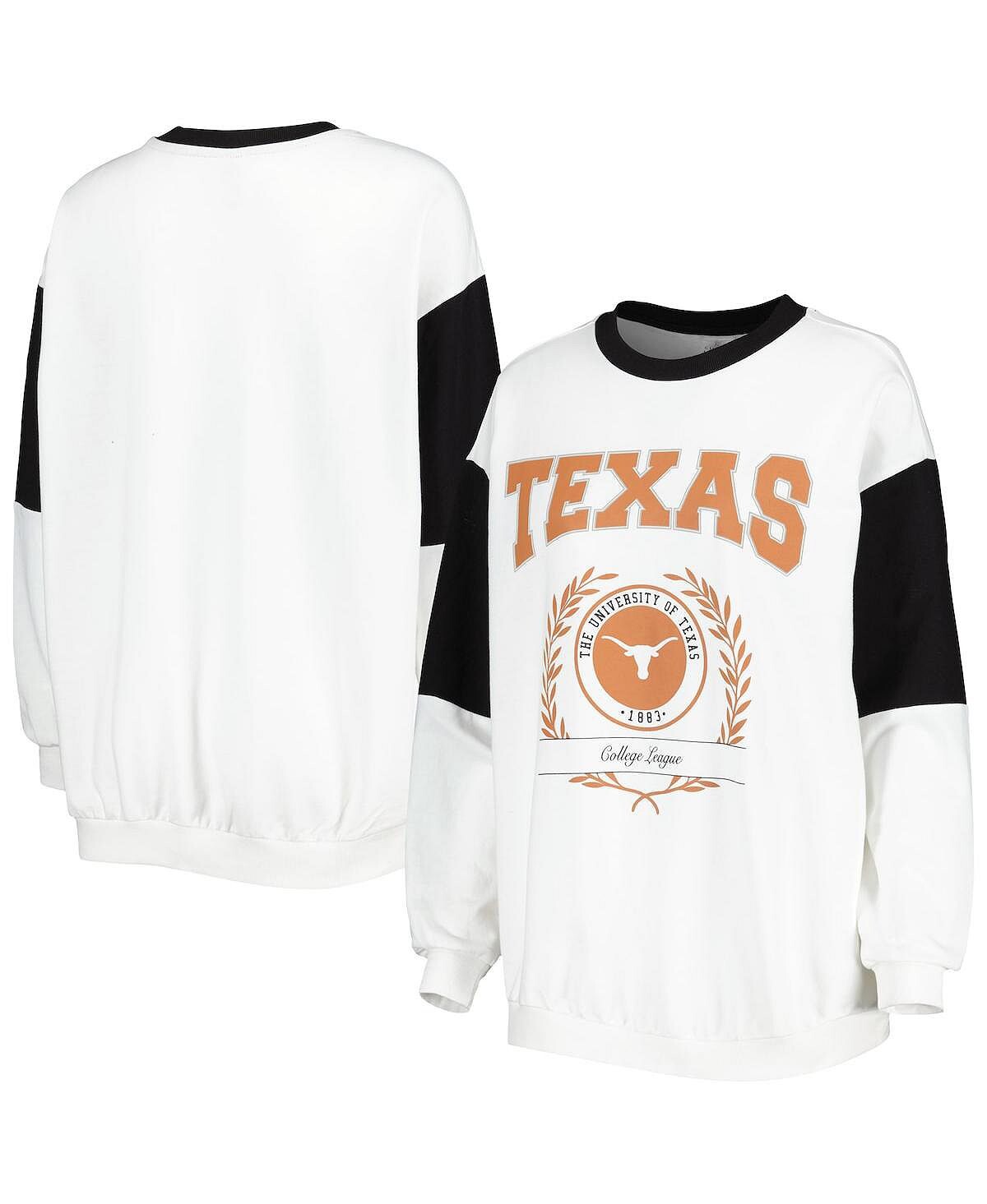 

Женский белый пуловер с капюшоном Texas Longhorns It's A Vibe Dolman Gameday Couture, белый