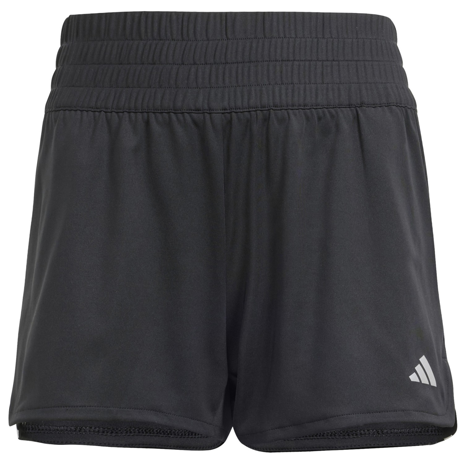 Шорты Adidas Girl's Pacer Knit, цвет Black/White/Reflective Silver цена и фото