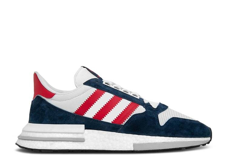 Кроссовки Adidas ZX 500 RM 'WHITE NAVY RED' SIZE? EXCLUSIVE, кроссовки adidas zx 500 rm sand brown коричневый