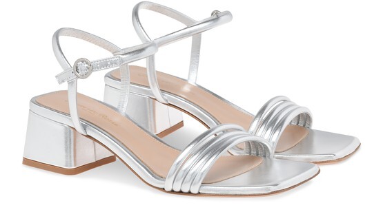 

Лена Сандалии 45 Gianvito Rossi, серебряный