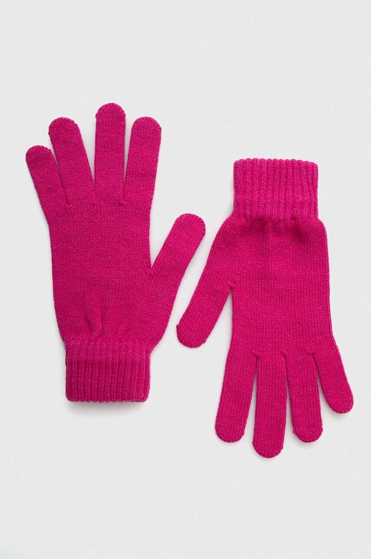 Супердрай перчатки Superdry, розовый черные трикотажные перчатки superdry workwear