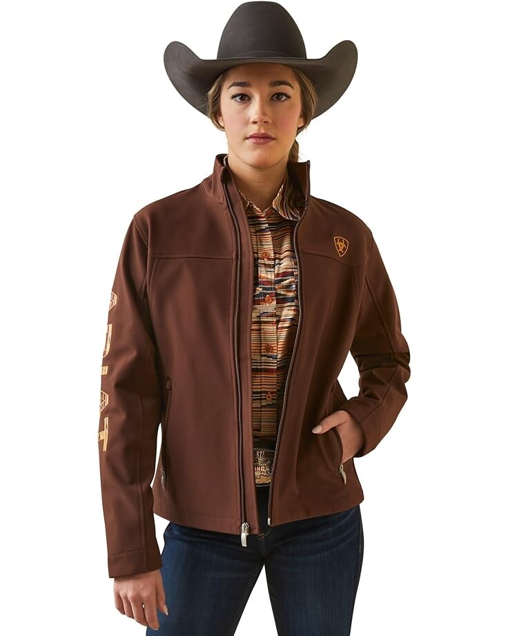 

Куртка Ariat Team Logo Softshell Chimayo, цвет Shaved Chocolate
