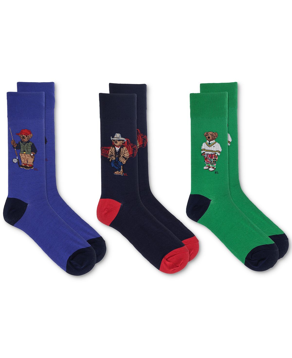 

Мужские носки Bear в подарочной упаковке, 3 шт. Polo Ralph Lauren