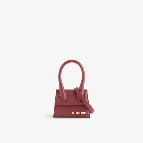

Кожаная сумка Le Chiquito с верхней ручкой Jacquemus, бордовый
