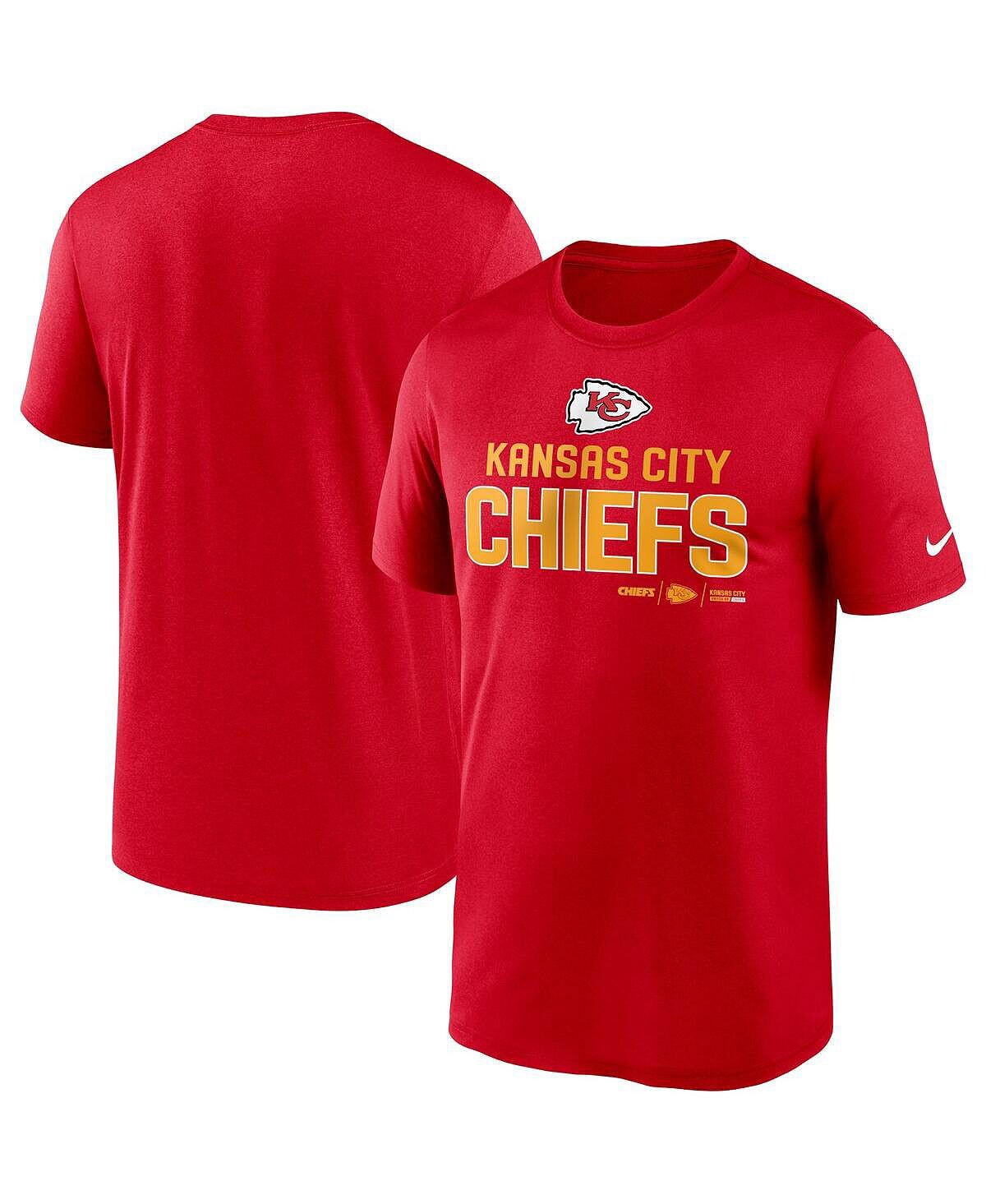 

Мужская красная футболка Kansas City Chiefs Legend Community Performance Nike, Красный