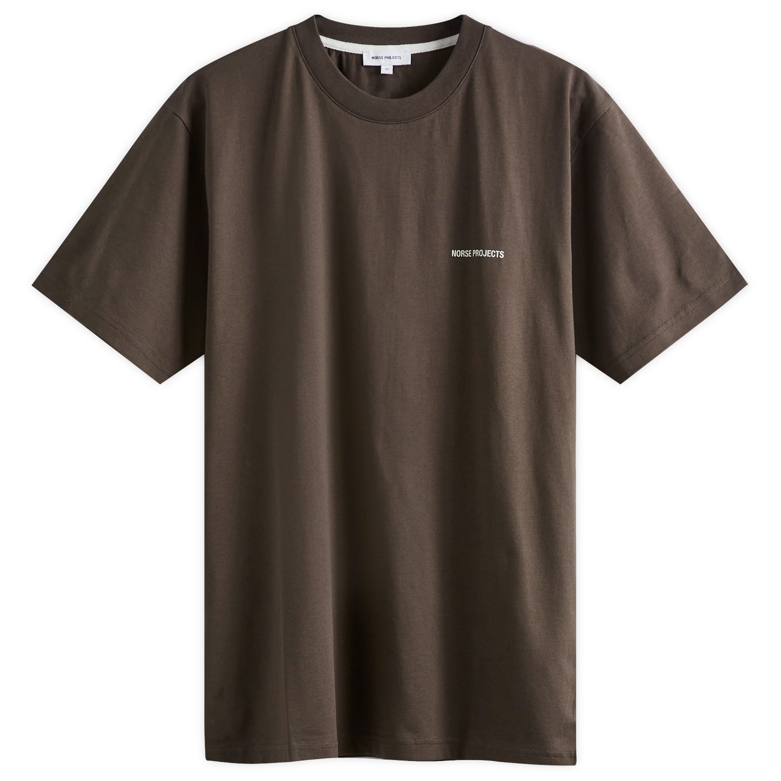 

Футболка Norse Projects Johannes Organic Logo T-Shirt, цвет Espresso