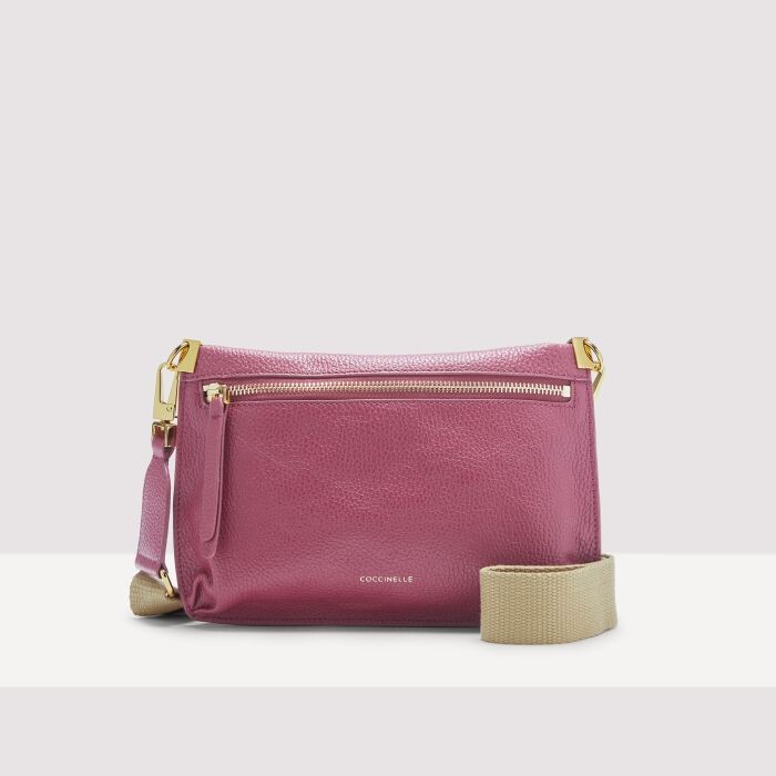 

Мини-сумка из зерненой кожи Coccinelle HYLE MINI, розовый