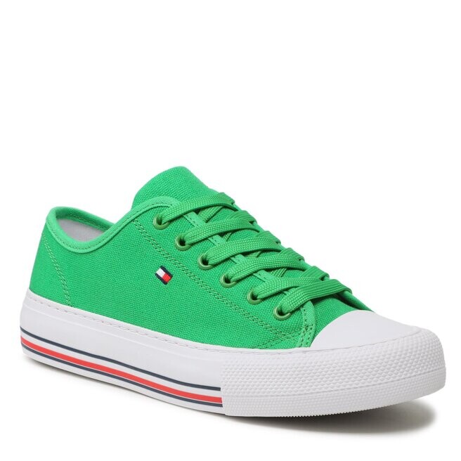 

Кроссовки Tommy Hilfiger LowCut Lace-Up, зеленый