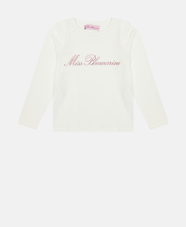 

Топ с длинными рукавами Miss Blumarine, цвет Wool White