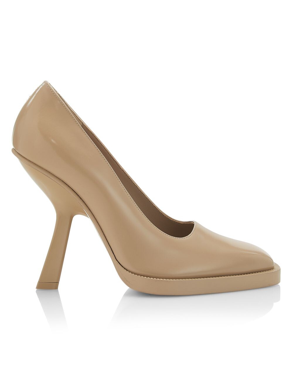 

Глянцевые кожаные туфли Anser FERRAGAMO, бежевый