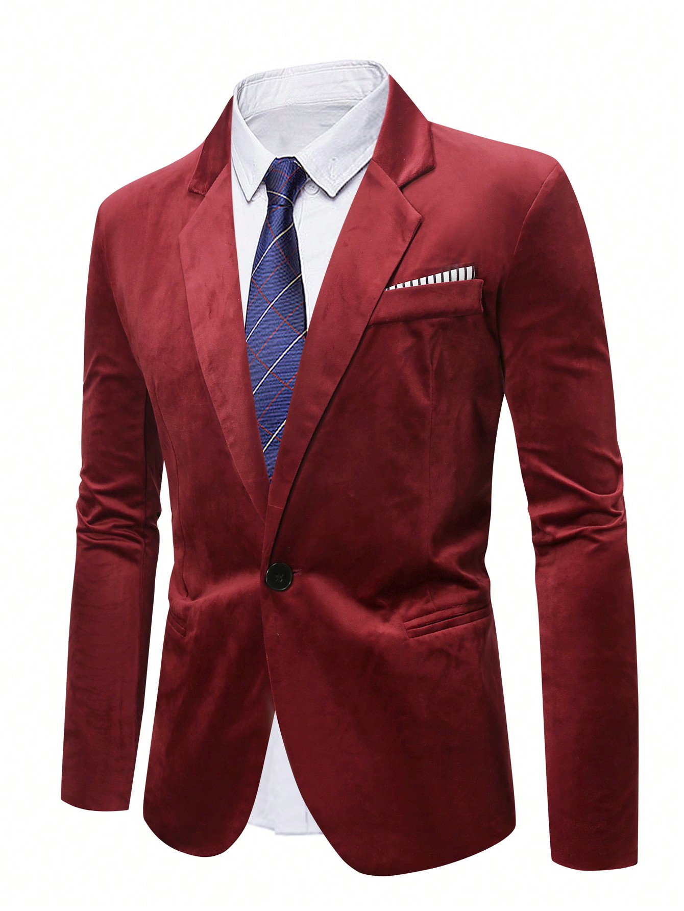 Мужской однобортный пиджак больших размеров Manfinity Mode, ярко-розовый