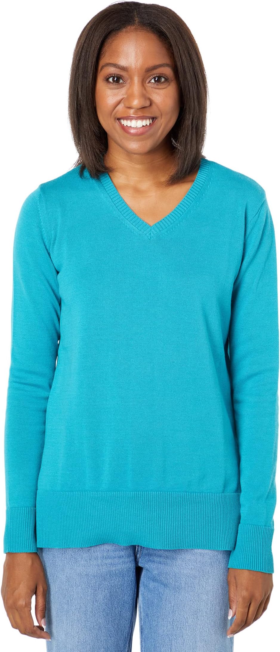 

Свитер Lisette L Montreal Ellie Organic Cotton V-Neck Sweater, цвет Teal