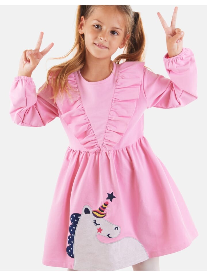 

Платье Denokids Glitter Unicorn, розовый