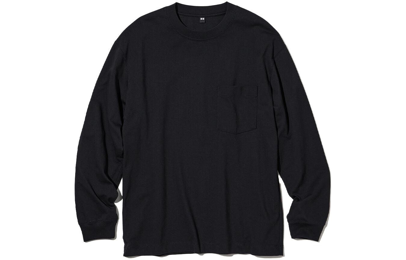 

Футболка унисекс черная Uniqlo, черный