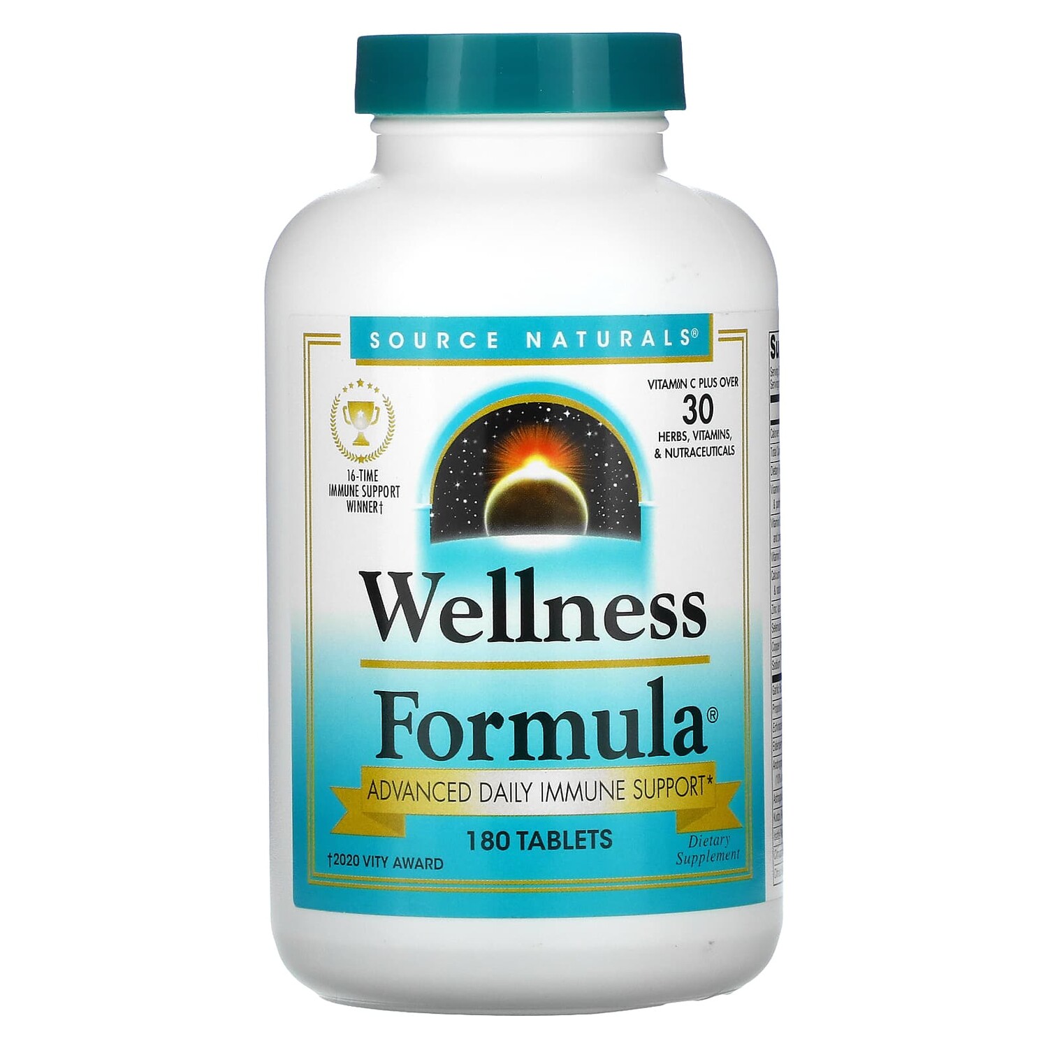 

Wellness Formula, ежедневная иммунная поддержка, 180 таблеток, Source Naturals