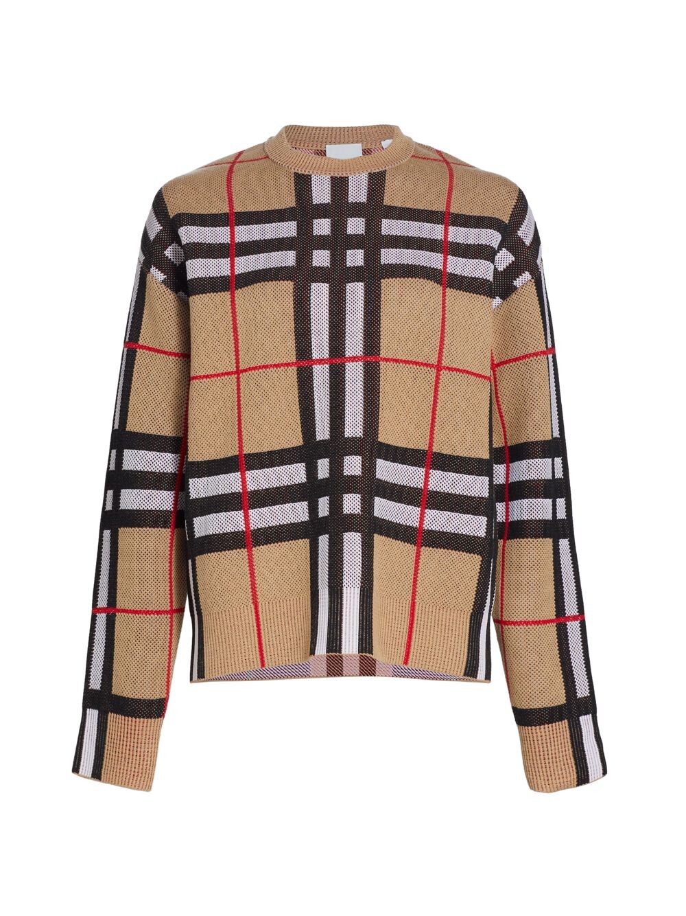 

Свитер в клетку Harrietta Burberry, бежевый