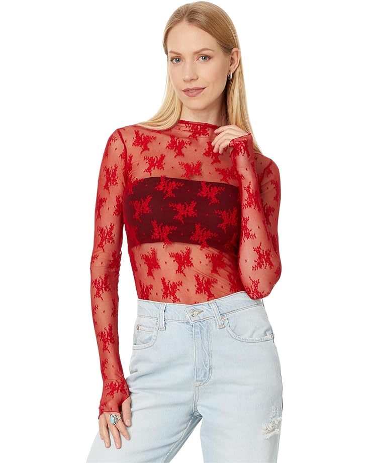 

Топ Free People Lady Lux Layering Top, цвет Red Racer